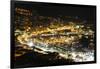 Monaco Travel Advertising - Landscape of the city at Night - Monaco - Monte Carlo - Europe-Philippe Hugonnard-Framed Photographic Print