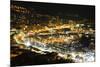 Monaco Travel Advertising - Landscape of the city at Night - Monaco - Monte Carlo - Europe-Philippe Hugonnard-Mounted Photographic Print