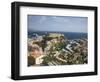 Monaco-Ville and the Port of Fontvieille, Monaco, Cote d'Azur, Mediterranean-Angelo Cavalli-Framed Photographic Print