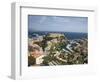 Monaco-Ville and the Port of Fontvieille, Monaco, Cote d'Azur, Mediterranean-Angelo Cavalli-Framed Photographic Print