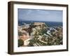 Monaco-Ville and the Port of Fontvieille, Monaco, Cote d'Azur, Mediterranean-Angelo Cavalli-Framed Photographic Print