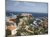 Monaco-Ville and the Port of Fontvieille, Monaco, Cote d'Azur, Mediterranean-Angelo Cavalli-Mounted Photographic Print