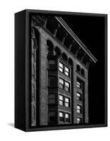 Monadnock Building Cornice Chicago BW-Steve Gadomski-Framed Stretched Canvas