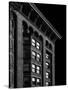 Monadnock Building Cornice Chicago BW-Steve Gadomski-Stretched Canvas