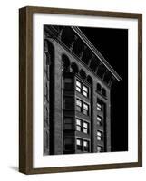 Monadnock Building Cornice Chicago BW-Steve Gadomski-Framed Photographic Print