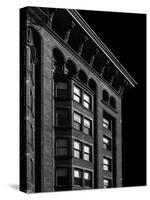 Monadnock Building Cornice Chicago BW-Steve Gadomski-Stretched Canvas