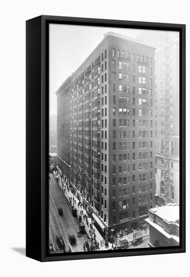 Monadnock Building-null-Framed Stretched Canvas