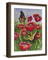 Monarch and Swallowtail-Charlsie Kelly-Framed Giclee Print