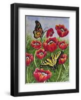 Monarch and Swallowtail-Charlsie Kelly-Framed Premium Giclee Print