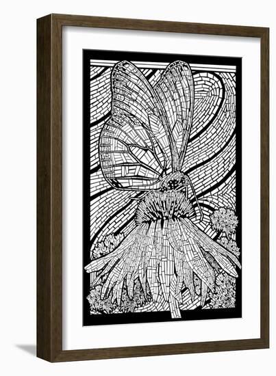 Monarch Butterfly - Coloring Book - Lantern Press Artwork-Lantern Press-Framed Art Print