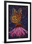 Monarch Butterfly - Paper Mosaic-Lantern Press-Framed Art Print