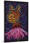 Monarch Butterfly - Paper Mosaic-Lantern Press-Mounted Art Print