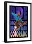 Monarch Mountain, Colorado - Milky Way Snowboarder-Lantern Press-Framed Art Print