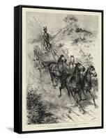 Monarch of All He Surveys, a Darkey Driver at Durban-Godefroy Durand-Framed Stretched Canvas