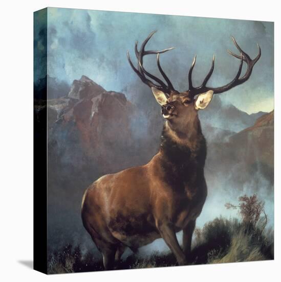 Monarch of the Glen-Edwin Henry Landseer-Stretched Canvas