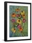 Monarchs and Sunflowers-Charlsie Kelly-Framed Giclee Print