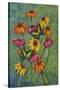 Monarchs and Sunflowers-Charlsie Kelly-Stretched Canvas