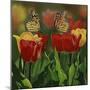 Monarchs and Tulips-William Vanderdasson-Mounted Giclee Print