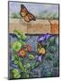 Monarchs, Nasturtiums and Morning Glories-Charlsie Kelly-Mounted Premium Giclee Print