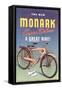 Monark Bike Ad-null-Framed Stretched Canvas