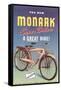 Monark Bike Ad-null-Framed Stretched Canvas