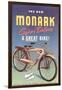 Monark Bike Ad-null-Framed Art Print