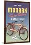 Monark Bike Ad-null-Framed Art Print