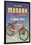 Monark Bike Ad-null-Framed Art Print