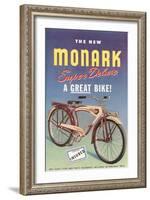 Monark Bike Ad-null-Framed Art Print