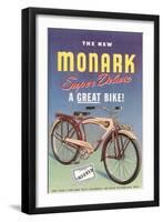 Monark Bike Ad-null-Framed Art Print