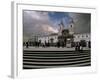 Monasterio De San Francisco, with Glow of Volcanic Ash in Sky, Plaza De San Francisco, Quito-Jane Sweeney-Framed Photographic Print