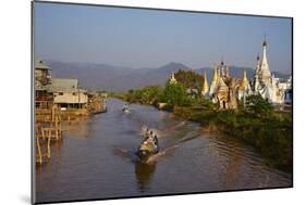 Monastery and Ywama Village, Inle Lake, Shan State, Myanmar (Burma), Asia-Tuul-Mounted Photographic Print