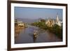 Monastery and Ywama Village, Inle Lake, Shan State, Myanmar (Burma), Asia-Tuul-Framed Photographic Print