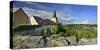 Monastery church Zscheiplitz, view of the Unstruttal, Freyburg, Saxony-Anhalt, Germany-Andreas Vitting-Stretched Canvas