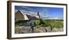 Monastery church Zscheiplitz, view of the Unstruttal, Freyburg, Saxony-Anhalt, Germany-Andreas Vitting-Framed Photographic Print