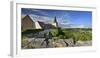 Monastery church Zscheiplitz, view of the Unstruttal, Freyburg, Saxony-Anhalt, Germany-Andreas Vitting-Framed Photographic Print