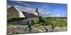 Monastery church Zscheiplitz, view of the Unstruttal, Freyburg, Saxony-Anhalt, Germany-Andreas Vitting-Mounted Photographic Print