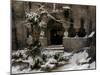 Monastery Garden in Snow-Carl Friedrich Lessing-Mounted Giclee Print