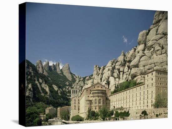 Monastery of Montserrat, Near Barcelona, Catalonia, Spain-Michael Busselle-Stretched Canvas