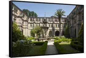 Monastery of St. Julian of Samos, Samos, Lugo, Galicia, Spain, Europe-Michael Snell-Framed Stretched Canvas