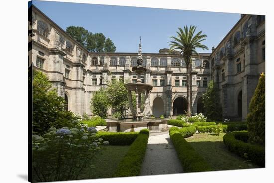 Monastery of St. Julian of Samos, Samos, Lugo, Galicia, Spain, Europe-Michael Snell-Stretched Canvas