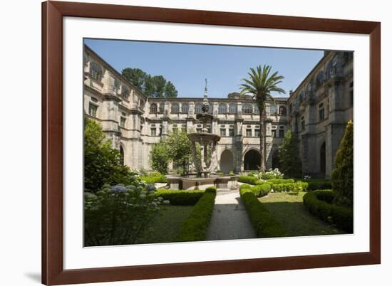 Monastery of St. Julian of Samos, Samos, Lugo, Galicia, Spain, Europe-Michael Snell-Framed Photographic Print