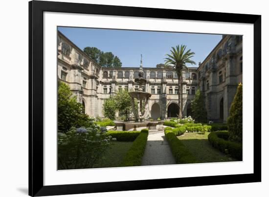 Monastery of St. Julian of Samos, Samos, Lugo, Galicia, Spain, Europe-Michael Snell-Framed Photographic Print