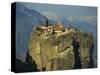 Monastery of the Holy Trinity, Meteora, UNESCO World Heritage Site, Greece, Europe-Simanor Eitan-Stretched Canvas