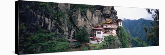 Monastery on a Cliff, Taktshang Monastery, Paro, Bhutan-null-Stretched Canvas