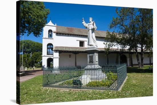 Monastery on Plaza De Las Tres Cultures-Michael Runkel-Stretched Canvas