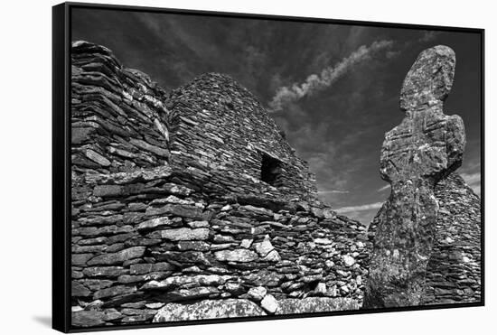 Monastery on Skellig Michael, UNESCO World Heritage Site, County Kerry, Munster, Republic of Irelan-Carsten Krieger-Framed Stretched Canvas
