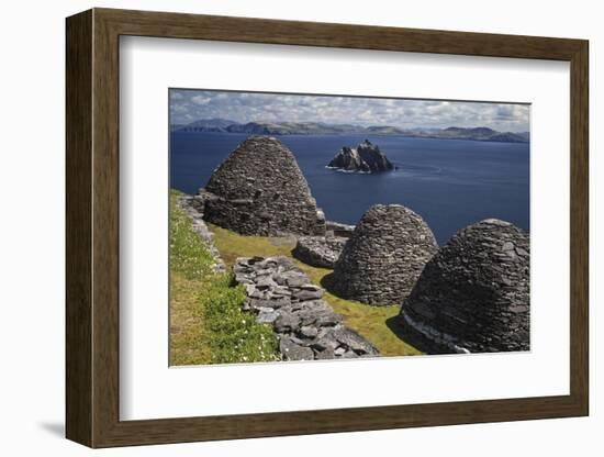 Monastery on Skellig Michael, UNESCO World Heritage Site, County Kerry, Munster, Republic of Irelan-Carsten Krieger-Framed Photographic Print