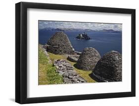 Monastery on Skellig Michael, UNESCO World Heritage Site, County Kerry, Munster, Republic of Irelan-Carsten Krieger-Framed Photographic Print