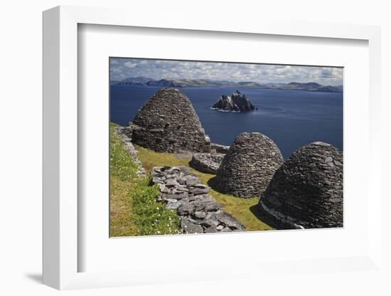 Monastery on Skellig Michael, UNESCO World Heritage Site, County Kerry, Munster, Republic of Irelan-Carsten Krieger-Framed Photographic Print